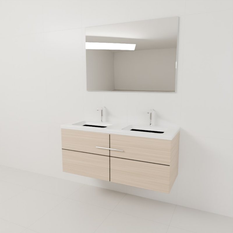 Çift Lavabolu Banyo Dolabı